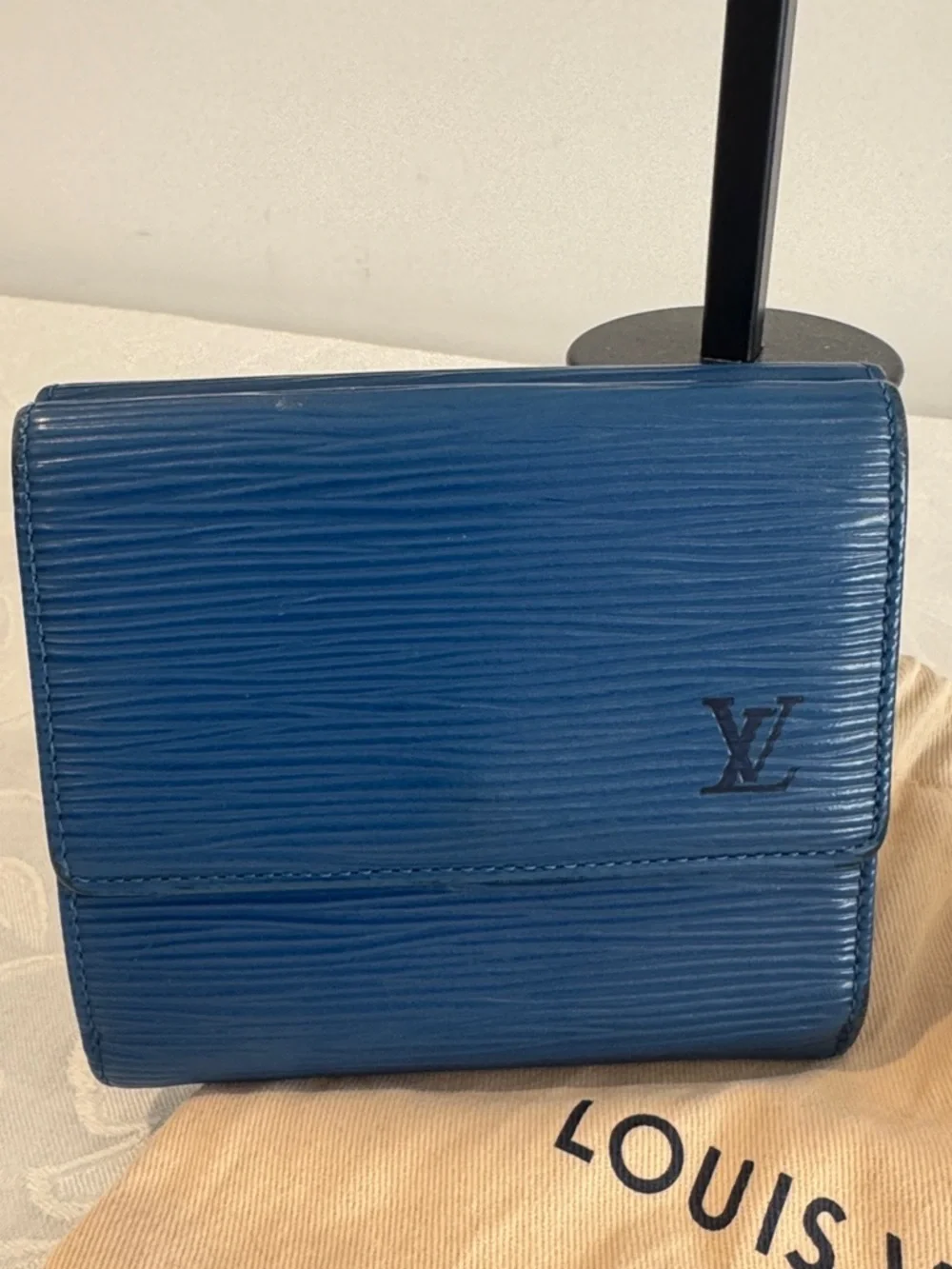 Louis Vuitton Epi Leather Small Wallet in Blue